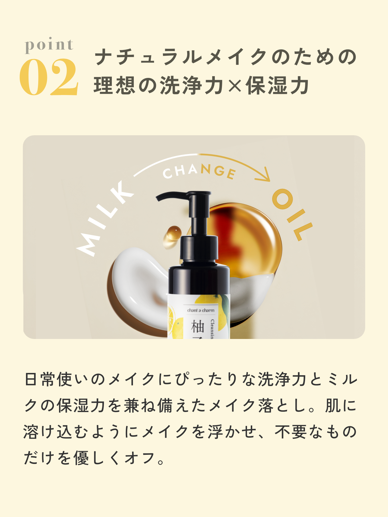 クレンジングミルクゆずテストページ | チャントアチャーム