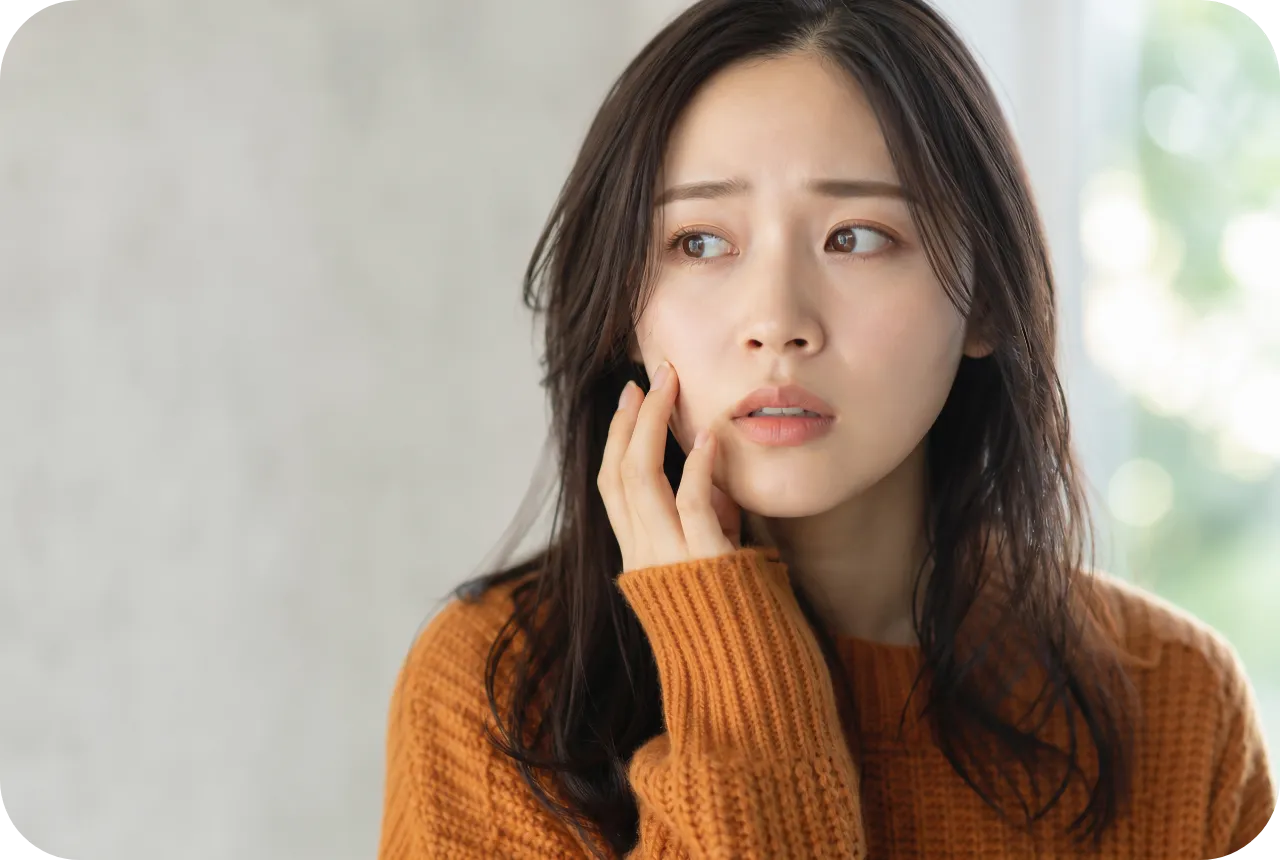 乾燥が気になる女性