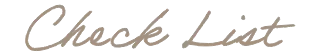 check list
